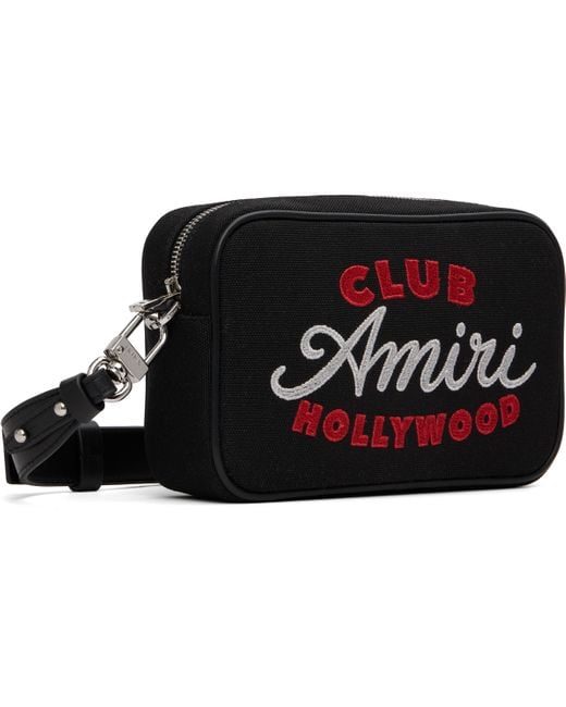 Amiri Black 'Club Camera Bag for men