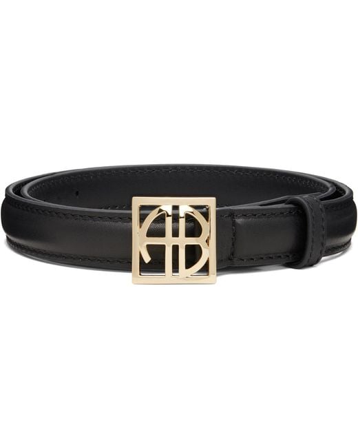 Anine Bing Black Monogram Belt