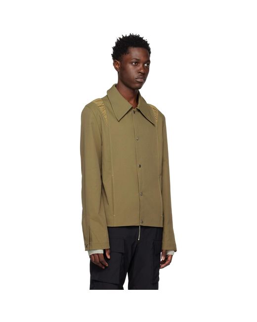 Uncertain Factor Green Khaki Landing 1 Jacket for men