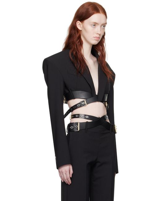 Dion Lee Black Constrictor Blazer