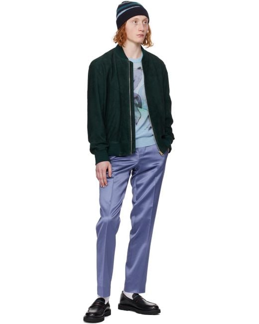 Paul Smith Blue Straight-leg Trousers for men