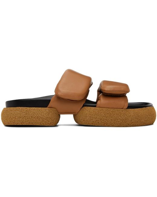 Dries Van Noten Black Tan Slip-on Sandals for men