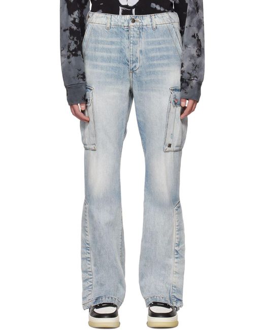 Amiri Blue Flared Jeans for Men Lyst