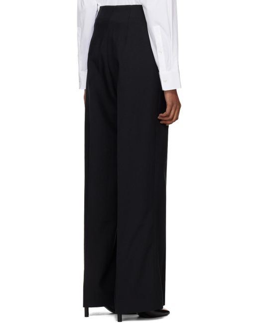 GIA STUDIOS Black Creased Trousers