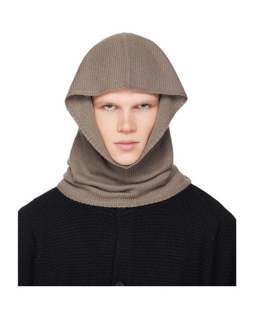 Homme Plissé Issey Miyake Multicolor Taupe Cashmere Winter Gear Snood for men