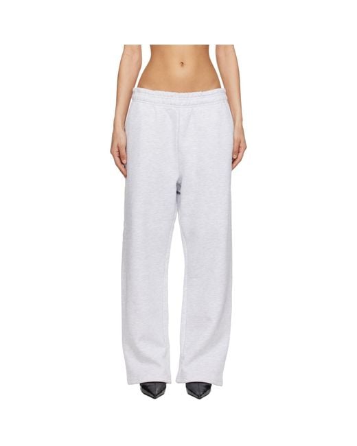 Entire studios White Straight Leg Sweatpants