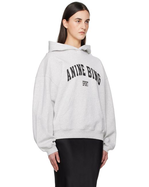 Anine Bing White Harvey Hoodie