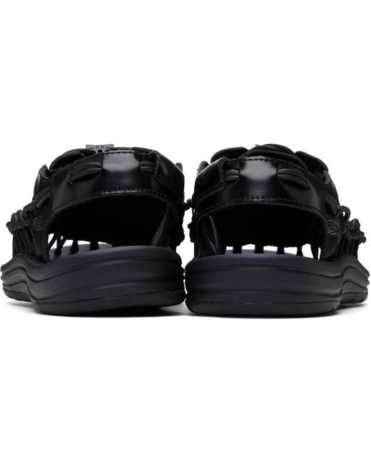 Keen Black Uneek Leather Sandals