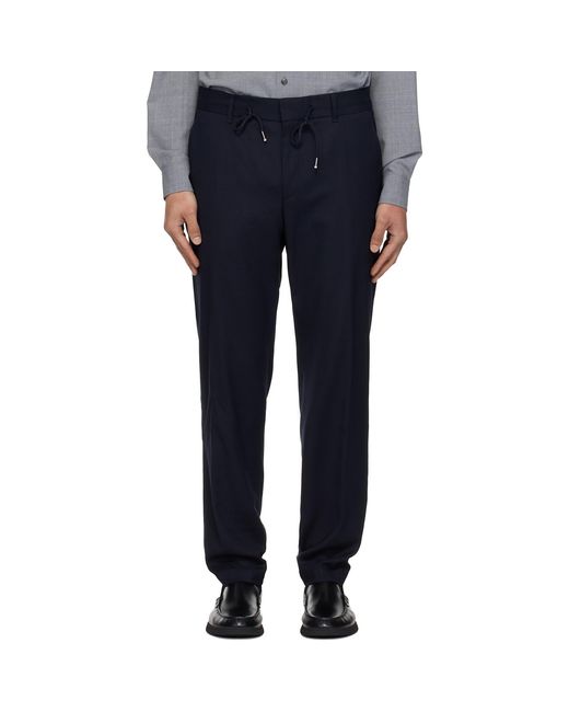 Boss Blue Tapered Trousers for men