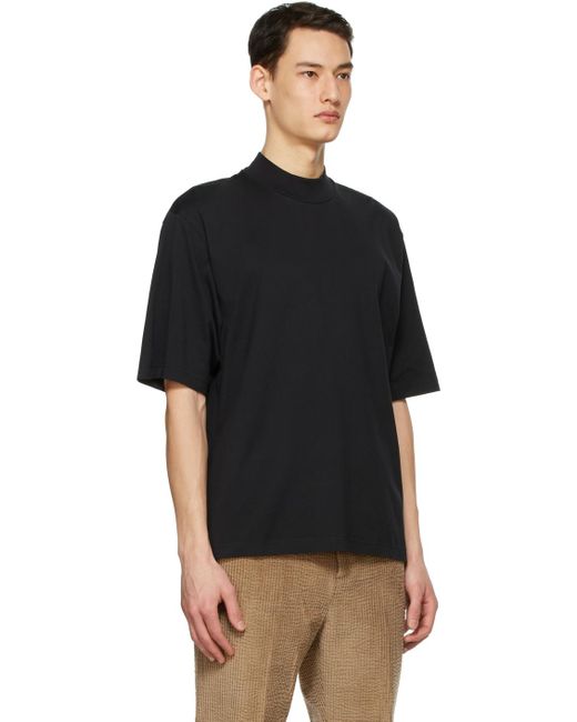 Acne Studios コットン ブラック モックネック T シャツ カラー ブラック メンズ Lyst