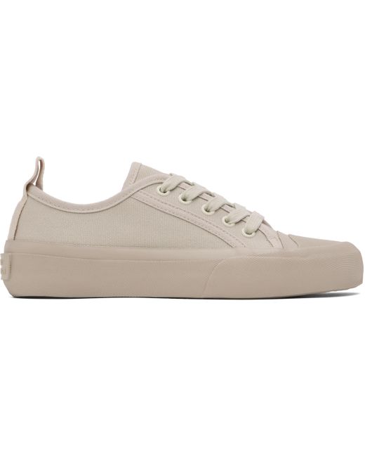 Studio Nicholson Black Taupe Byrd Canvas Sneakers