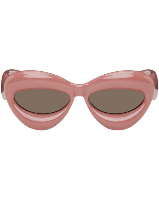 Loewe Black Pink Inflated Cat-eye Sunglasses