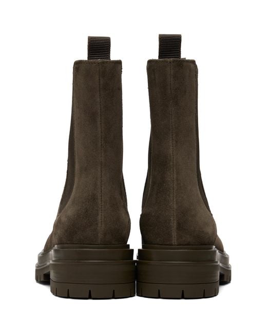 Gianvito Rossi Brown Khaki Chester Boots
