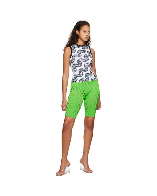 Maisie Wilen Green Muscle Beach Tank Top