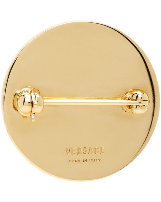 Versace Metallic Medusa Brooch