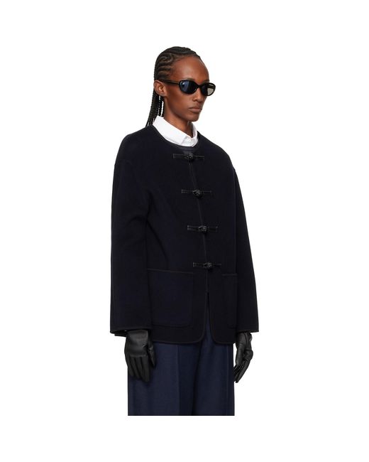 Rohe Blue Double-Faced Wool Jacket