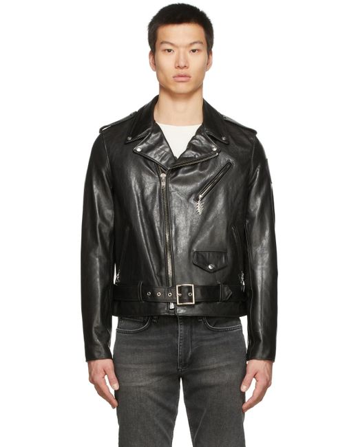 Schott Nyc Grateful Dead Edition Leather Jacket in Black for Men | Lyst
