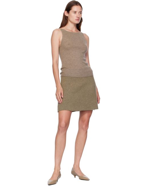 Minijupe Clare Taupe Lisa Yang en coloris Black