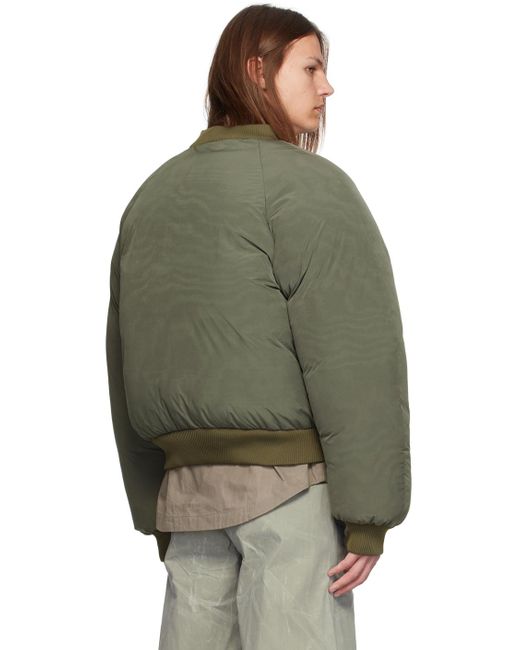 Seventh Khaki Sumo Bomber Jacket in Green for Men | Lyst