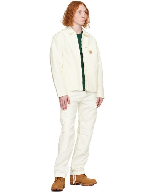 Pantalon cargo blanc à coupe classique Carhartt pour homme en coloris Black