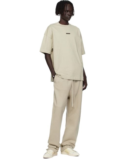 Fear Of God Natural Taupe Relaxed Fleece Sweatpants for men