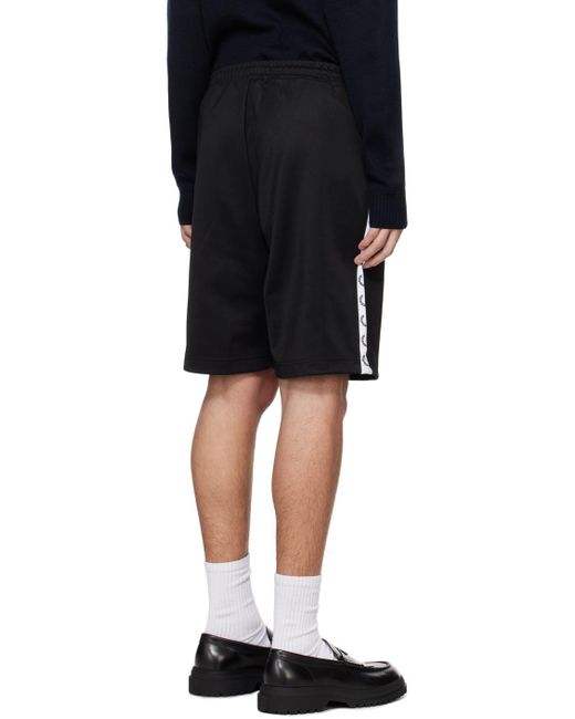 Fred Perry Black Taped Shorts for men