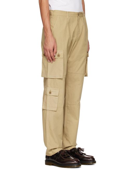 John Elliott Natural Desert Techno Cargo Pants for men