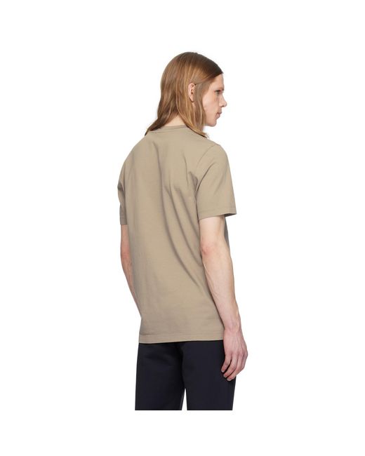Moncler Black Flocked Logo Cotton T-Shirt for men