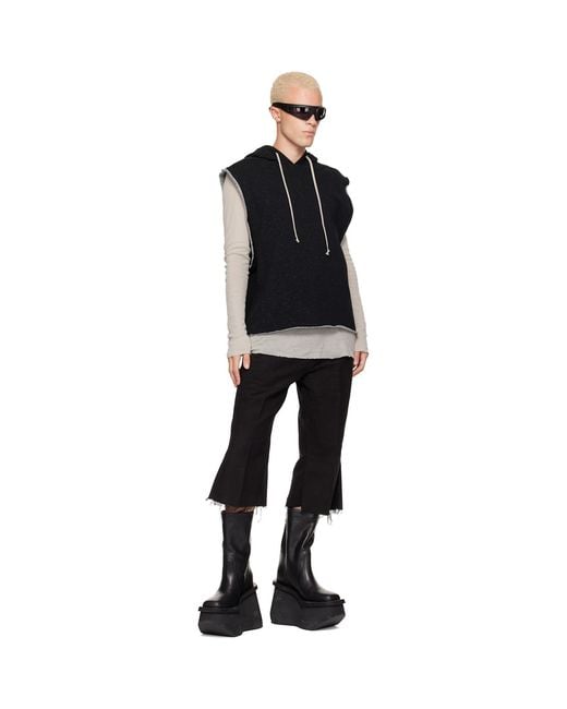 Rick Owens Black Tower Rl Hoodie for men