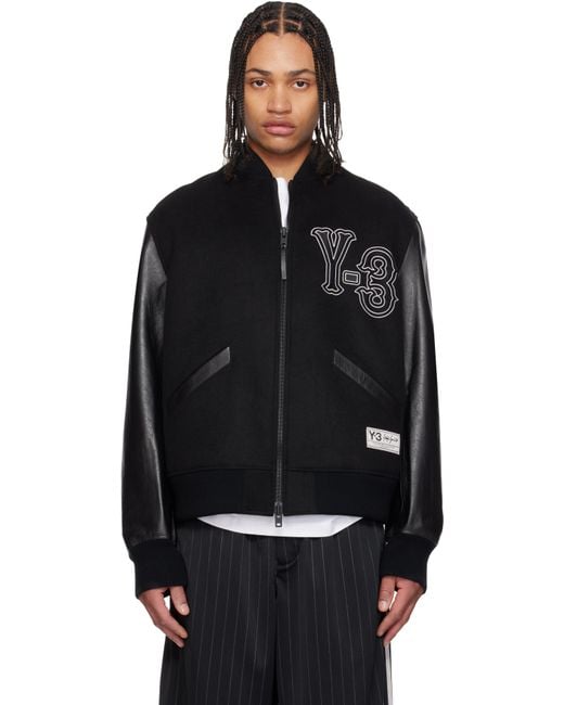Y-3 メンズ ブラック Collegiate ジャケット