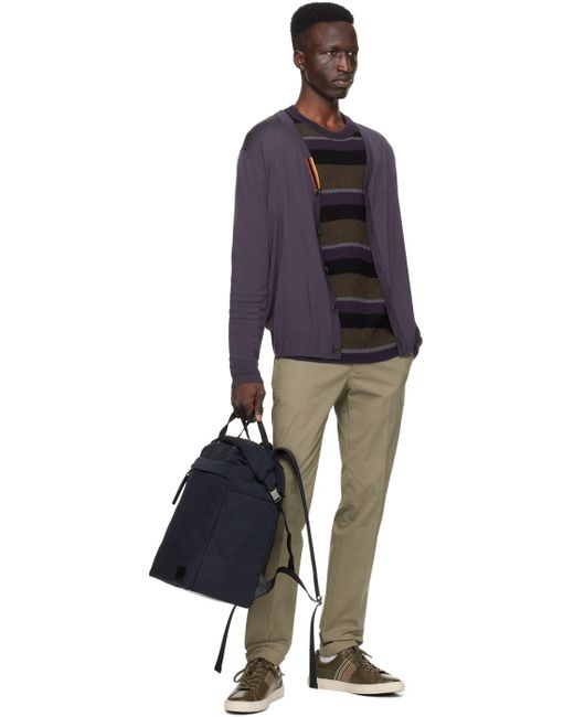Paul Smith Black Cotton-blend Canvas Backpack for men
