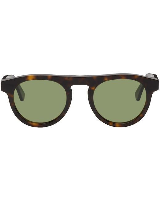 Retrosuperfuture Green Tortoiseshell Racer Sunglasses for men
