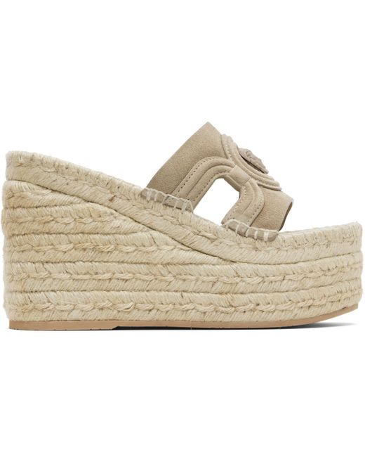 Versace Black Medusa '95 Platform Espadrille Heeled Sandals