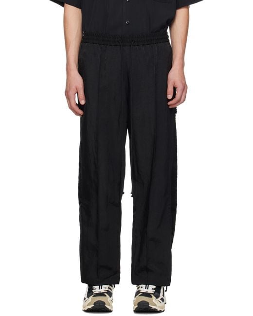 Song For The Mute Black Teardrop Track Pants for men
