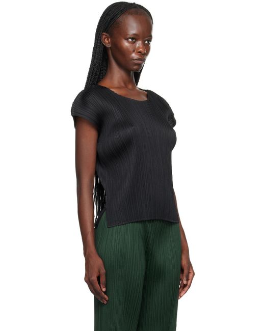 Pleats Please Issey Miyake Black Monthly Colors July T-shirt