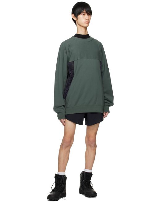 Y-3 Green Relaxed-fit Sweatshirt for men