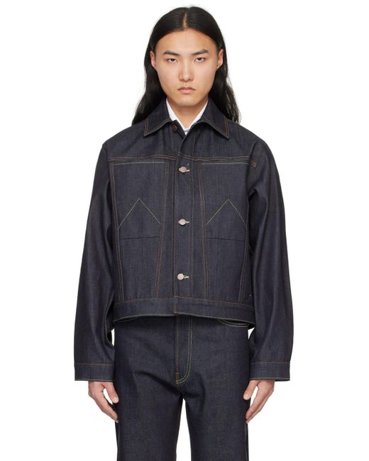 Carson Wach Black J1 Studio Denim Jacket for men