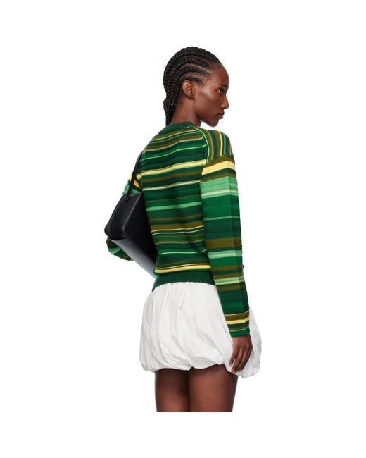 J.W. Anderson Green Multi Stripe Sweater