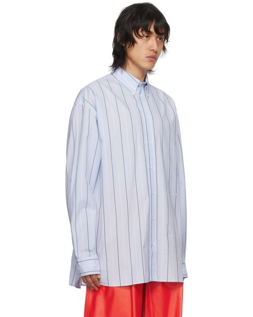 Marni Multicolor Blue Striped Shirt for men