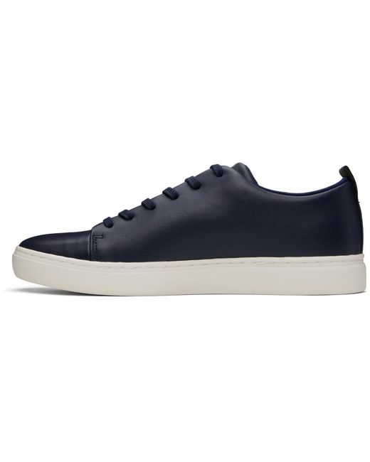PS by Paul Smith Blue Navy Leather Lee Sneakers for men