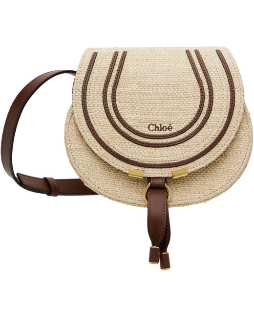 Chloé Natural Small Marcie Saddle Bag