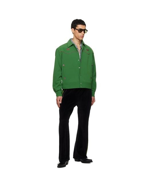 Needles Green Piping Cowboy Jacket for men