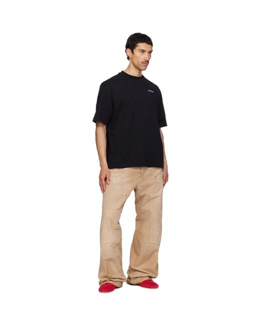 Off-White c/o Virgil Abloh Black Half Arrow Skate T-Shirt for men