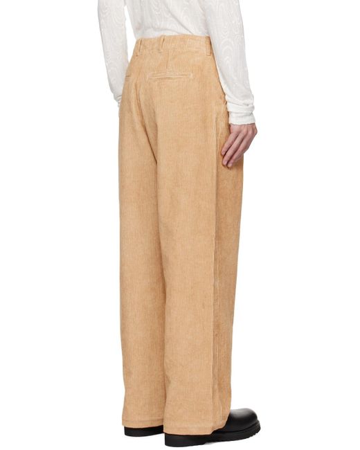 Our Legacy Multicolor Beige Borrowed Trousers for men