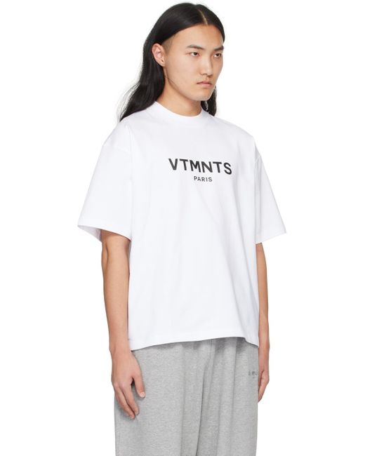 VTMNTS White Paris T-shirt for men