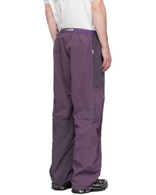 And Wander Purple Gramicci Edition Cargo Pants for men