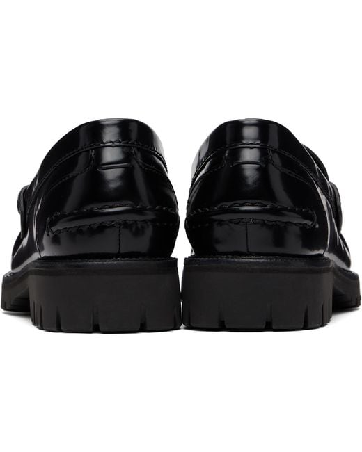 Rag & Bone Black Corey Leather Loafers
