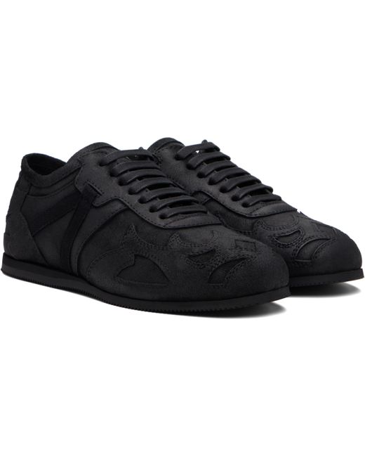 Ann Demeulemeester Black Milton Low-Top Boxing Sneakers for men
