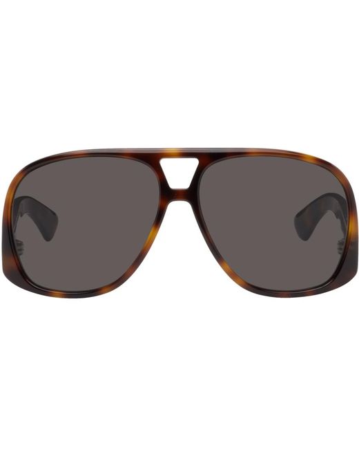 Saint Laurent Black Tortoiseshell Sl 652 Solace Sunglasses