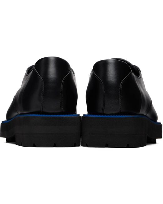 Lanvin Black Soft Leather Derbys for men